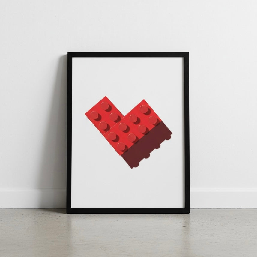 "LEGO Heart" Fine Art Poster