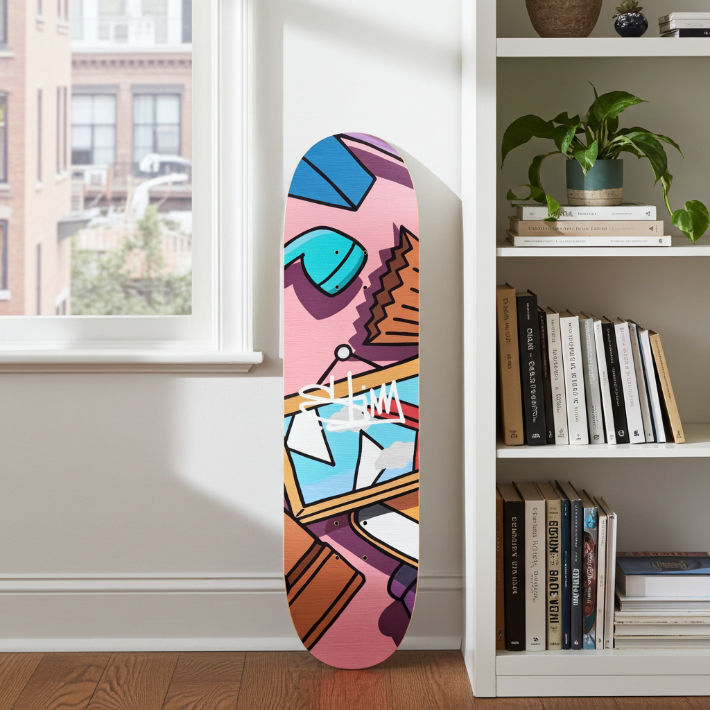 Limited Edition "Living Room" 8-1/4 Skateboard Deck - The Stimsons Collection