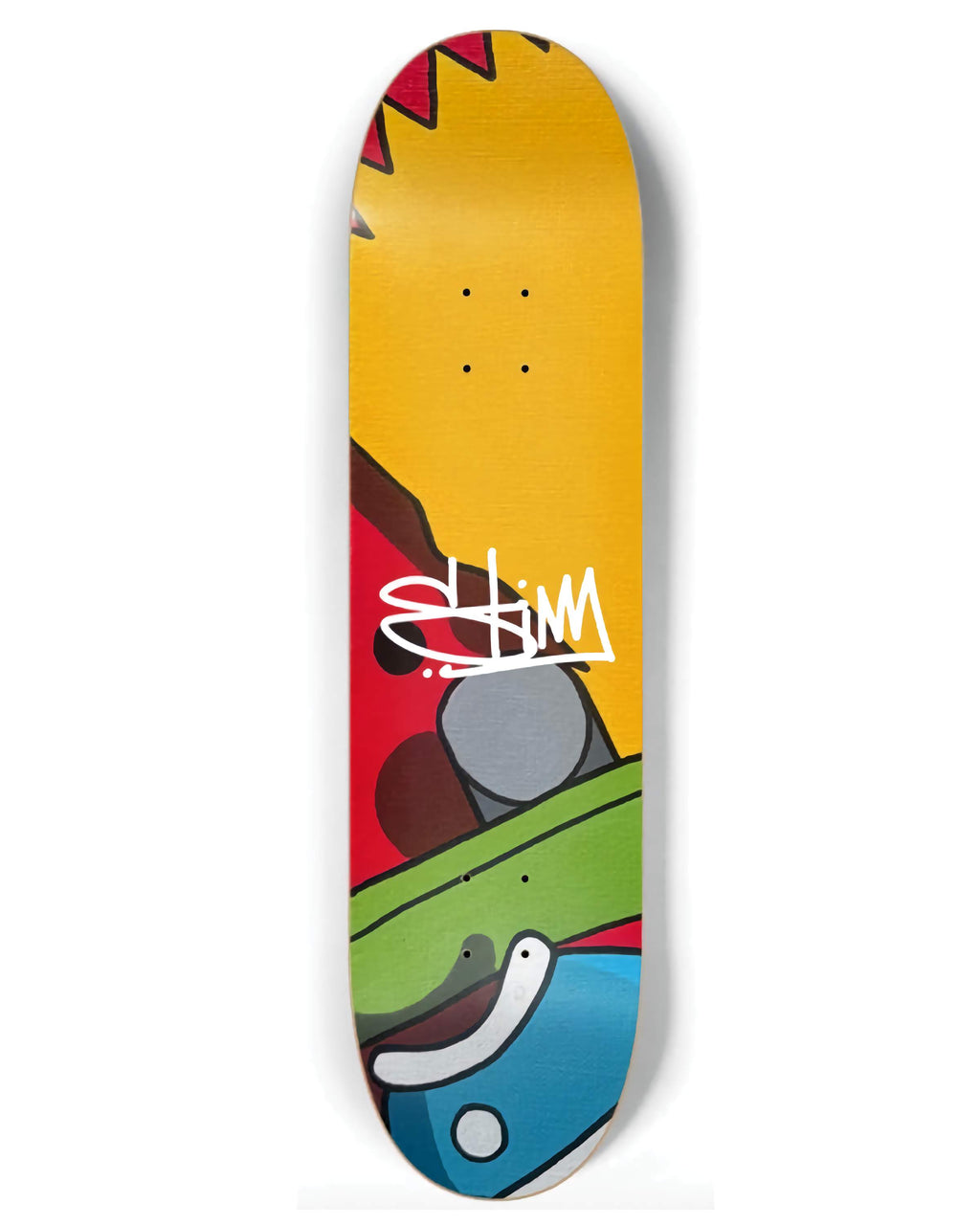 Stimson Bart skateboard featuring a deconstructed Bart illustration on a limited edition 8.25-inch Canadian maple deck.