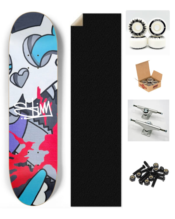 Limited Edition "Itchy & Scratchy" 8-1/4 Skateboard Deck - The Stimsons Collection