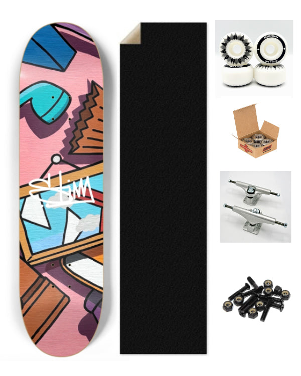 Limited Edition "Living Room" 8-1/4 Skateboard Deck - The Stimsons Collection