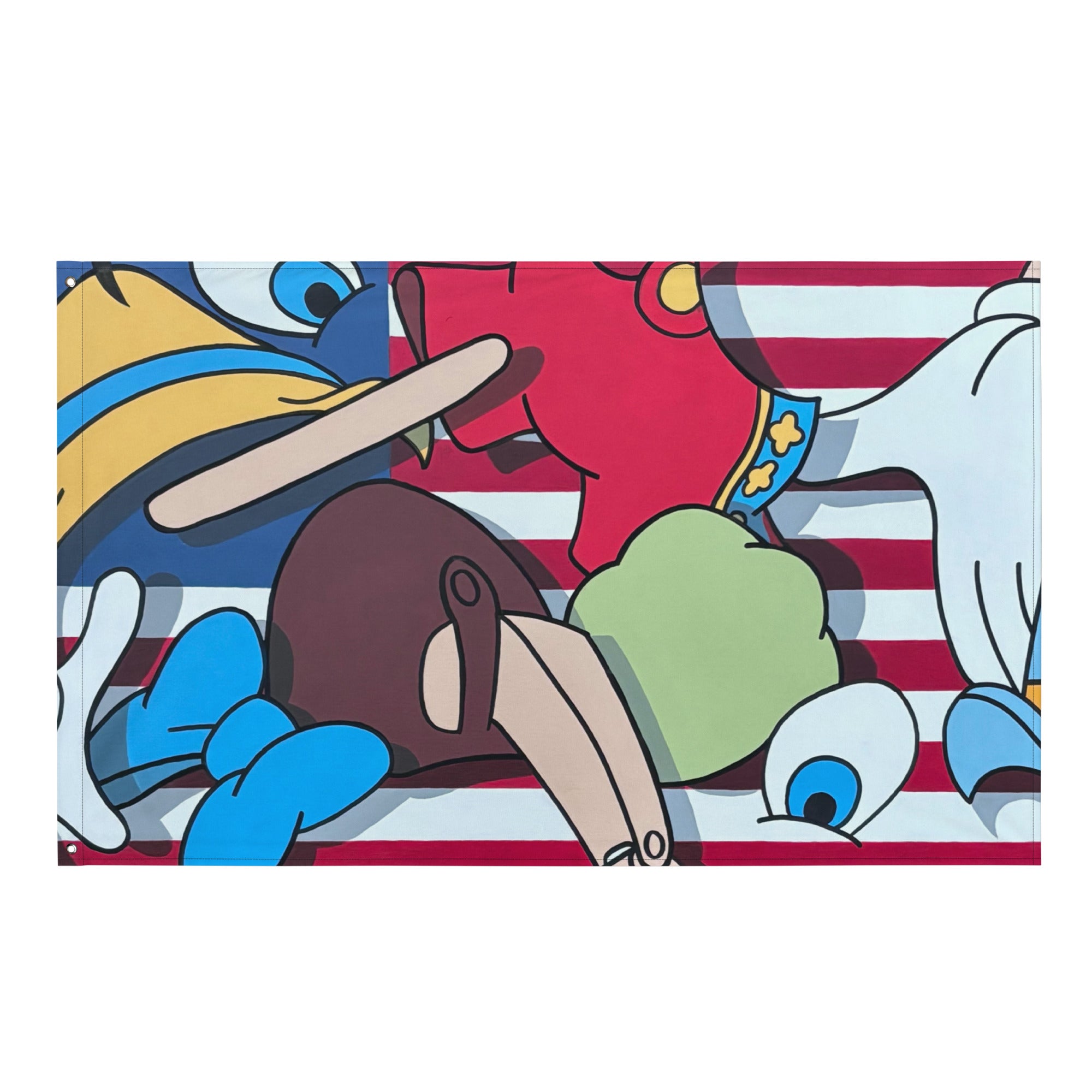 Pinocchio Pop Art vinyl flag wall art 