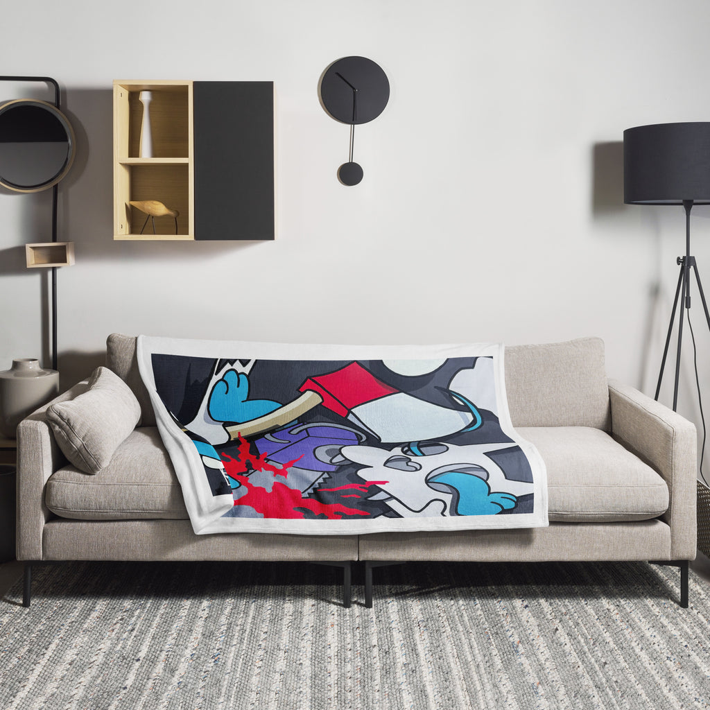 "Itchy & Scratchy" Premium Throw Blanket - The Stimsons