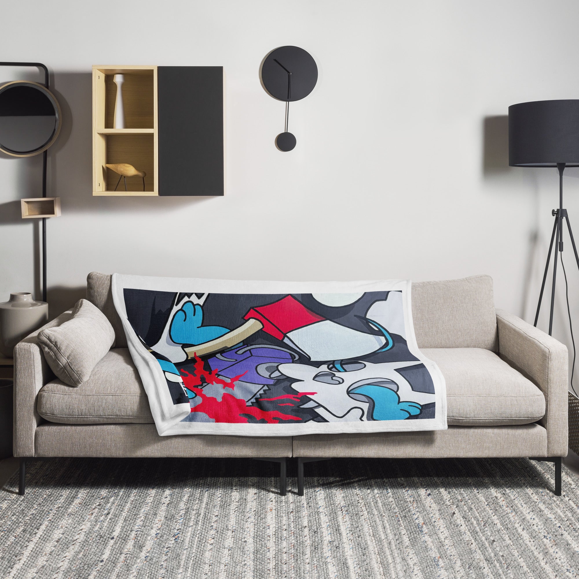 "Itchy & Scratchy" Premium Throw Blanket - The Stimsons